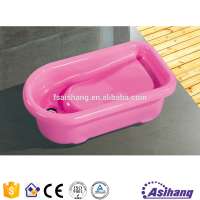 mini pink color plastic inflatable baby doll bathtub